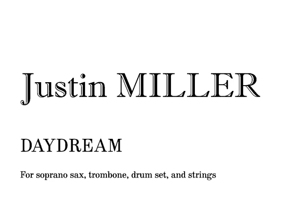 Justin Miller - Daydream